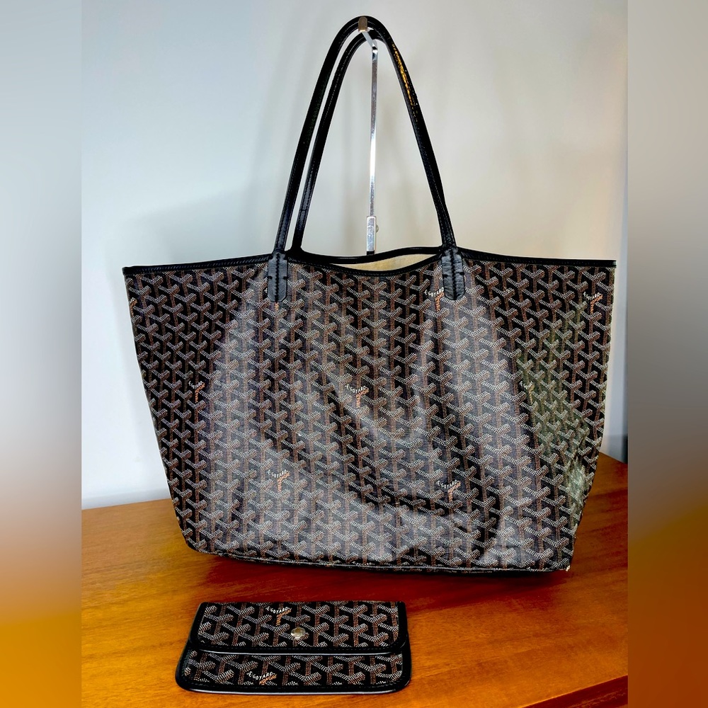 ❌❌❌SOLD❌❌❌Auth Goyard St. Louis GM Tote Bag Shopping Purse Unisex Black Pouch